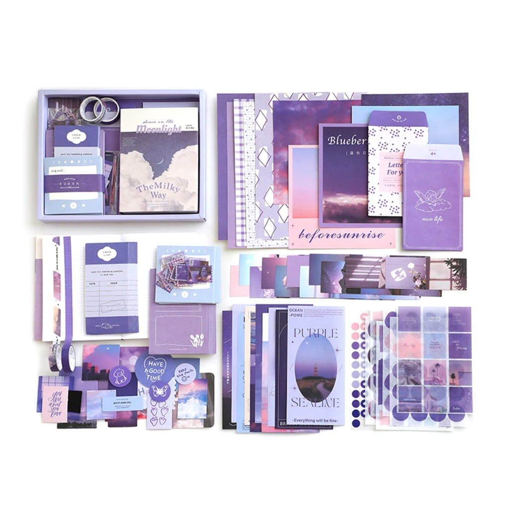 Vintage Scrapbooking Supplies Tape Sticker Scrapbook Frame Journaling Kits