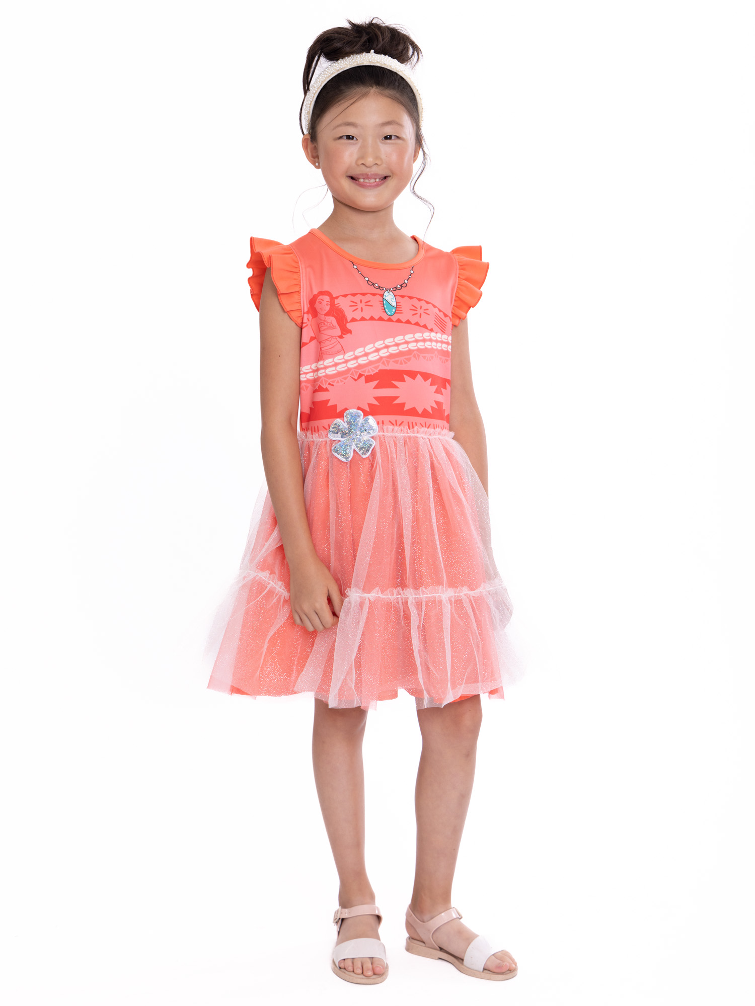 Disney Girls' Moana Princess Cosplay Dress, Sizes 4-16 - image 2 of 14