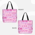 thumbnail image 2 of Fotbe Best Mom ever Bolsa Tote con Estampado para Mujer, Bolsos con Cremallera, Bolsa de Hombro Casual de Gran Capacidad con Bolsillos Internos, 2 of 7