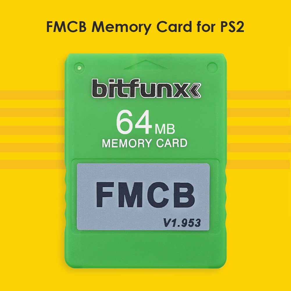 Zewfffr Fmcb Mcboot Memory Card 64mb Free Mc Boot V1 953 Card For Sony Ps2 Green Walmart Com Walmart Com
