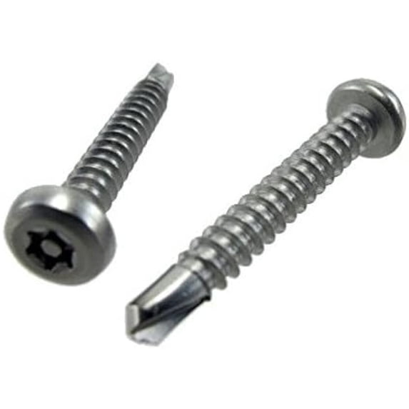 # 8 X 3/4" Stainless Steel Pan Head Tamperproof Torx Drill & Tap Screws (Box of 100)