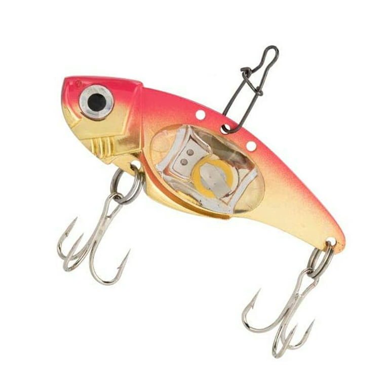 Cheers.US 8cm Metal Electric Fishing Lure Bait LED Light Lure Tackle for  Freshwater Saltwater Bass Trout Fishing Gifts for Men