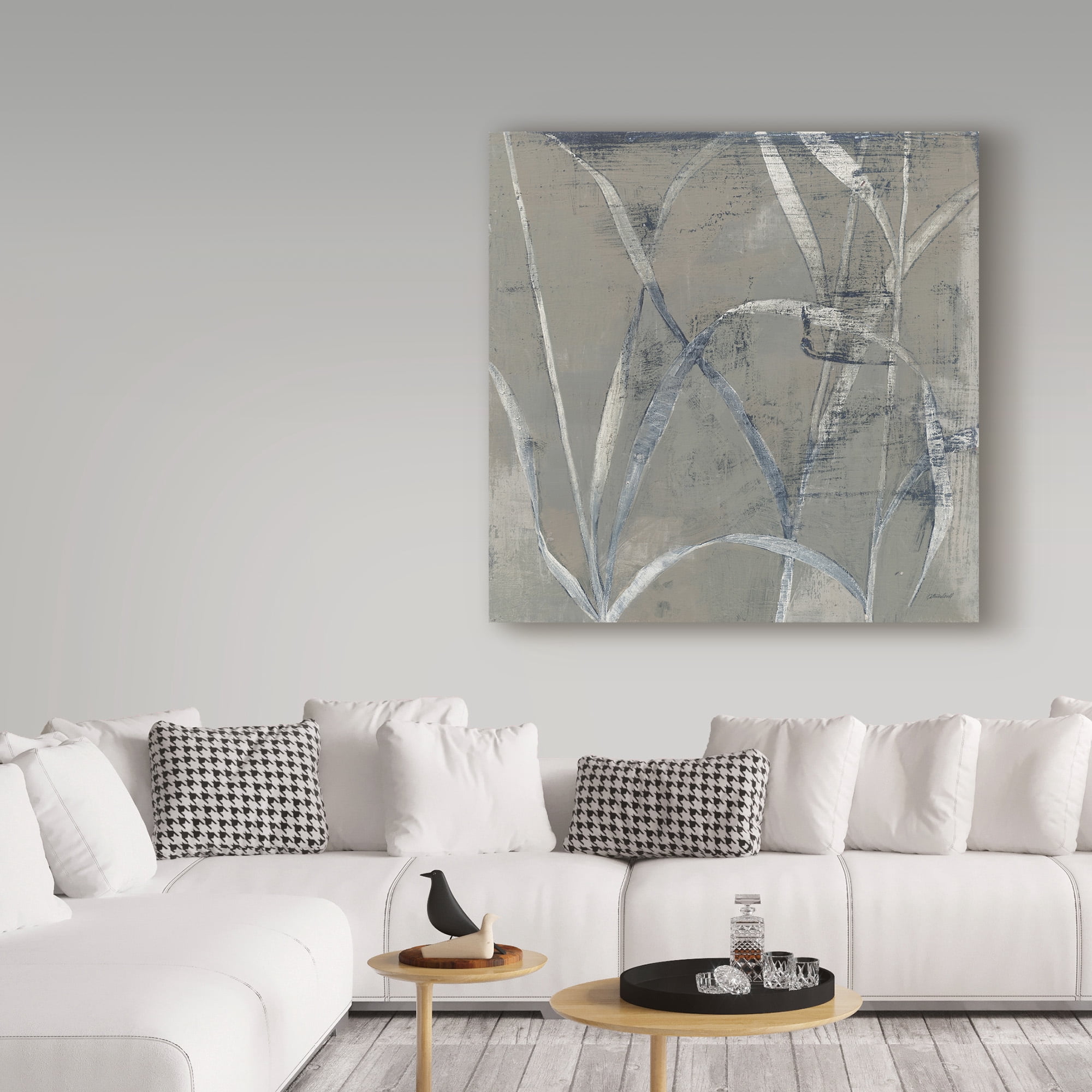 Trademark Fine Art 'In the Garden II Gray' Canvas Art by Kathrine Lovell