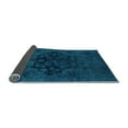 thumbnail image 2 of Ahgly Company Indoor Round Abstract Light Blue Modern Area Rugs, 6' Round, 2 of 4