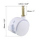 thumbnail image 3 of Ruedas de Caster de Muebles Giratorias de 1.85 Pulgadas con Cuello de Agarre y Freno Uxcell Blancas 2pcs, 3 of 4
