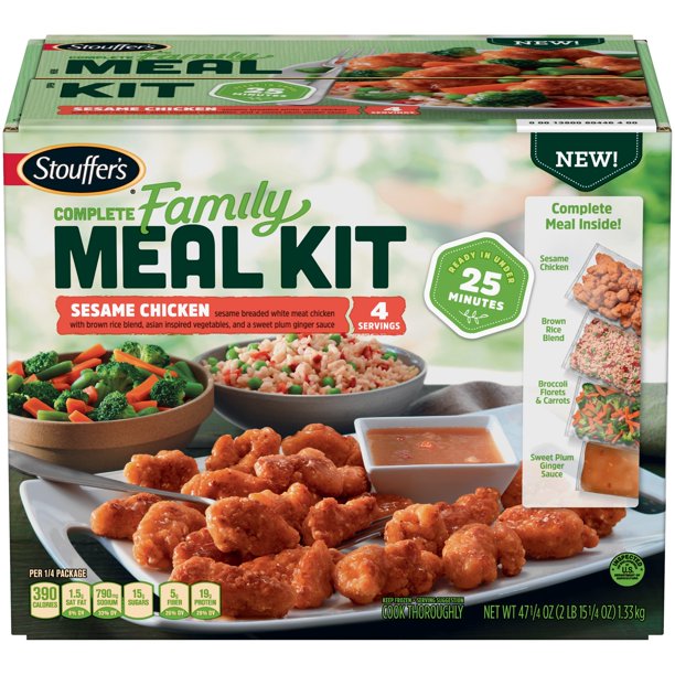 Stouffer S Complete Family Meal Kit Sesame Chicken Frozen Dinner 47 1 4 Oz Box Walmart Com Stouffer S Complete Family Meal Kit Sesame Chicken Frozen Dinner 47 1 4 Oz Box Walmart Com