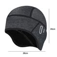 thumbnail image 2 of Twinkseal Thermal Hat Winter Beanie Hat Fleece Lined Warm Cycling Hat with Glasses Holes Ultra-thick Soft Windproof Winter Helmet Liner Thermal Beanie Hat Warm, 2 of 8