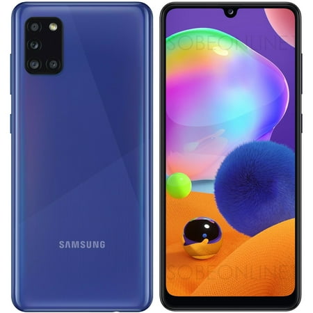 Samsung Galaxy A31 A315G 128GB Dual SIM GSM Unlocked Android Smartphone (International Variant/US Compatible LTE) - Prism Crush Blue (Used)