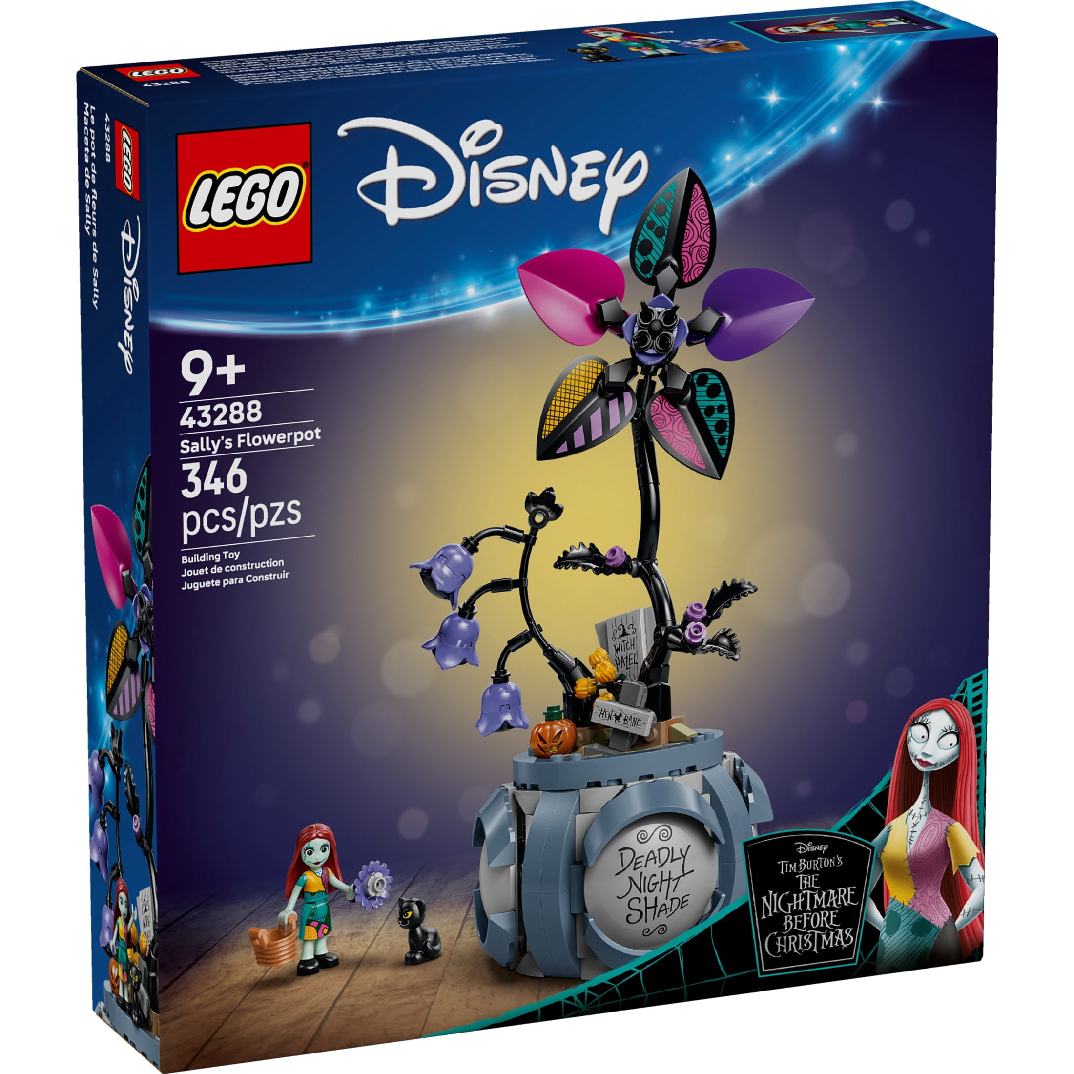 LEGO Disney Sally's Flowerpot Building Toy - The Nightmare Before Christmas Set for Girls & Boys, Ages 9+ - Kids Room and Desk Decor - Gift for Birthdays - 43288