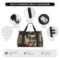 thumbnail image 4 of Fotbe American Wildlife Deer Forest Bolsa de Viaje con Estampado, Bolsa de Fin de Semana para Mujer con Compartimento para Zapatos, Bolsa de Gimnasio con Bolsillo Húmedo, 4 of 7