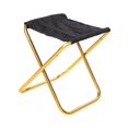 thumbnail image 1 of Taburete de Camping, asiento reclinable, reposapiés, taburete de campamento, reposapiés, silla de pesca compacta oro, 1 of 8