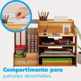 thumbnail image 3 of Organizador Malubero Escritorio Oficina Madera Organizador, 3 of 4