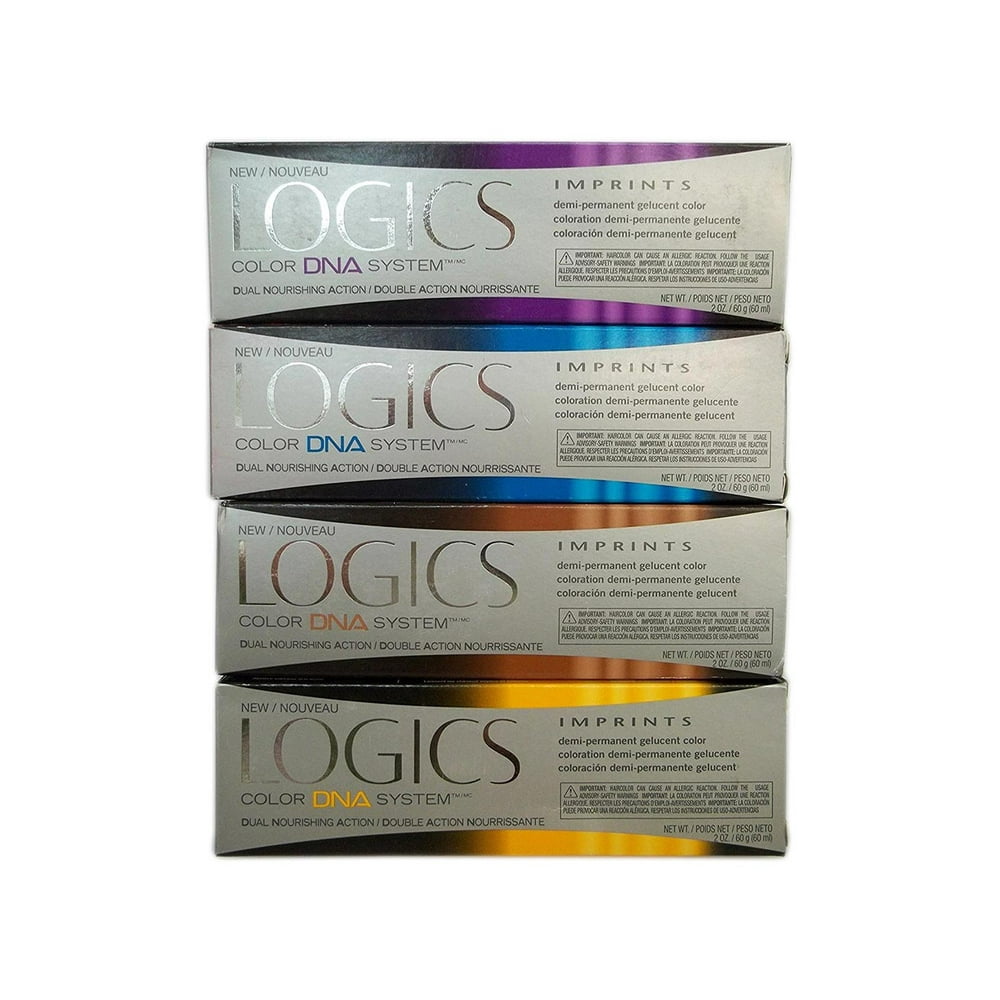 Logics Imprints FULL Demi Permanent Hair Color 2oz 4N LIGHT BROWN