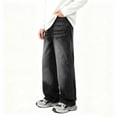 thumbnail image 5 of Edvintorg Boys Jeans Streetwear Casual Elastic Waist Long Straight Leg Denim Pants Trousers with Pockets Teen Boy Clothes Size 7-15, 5 of 8