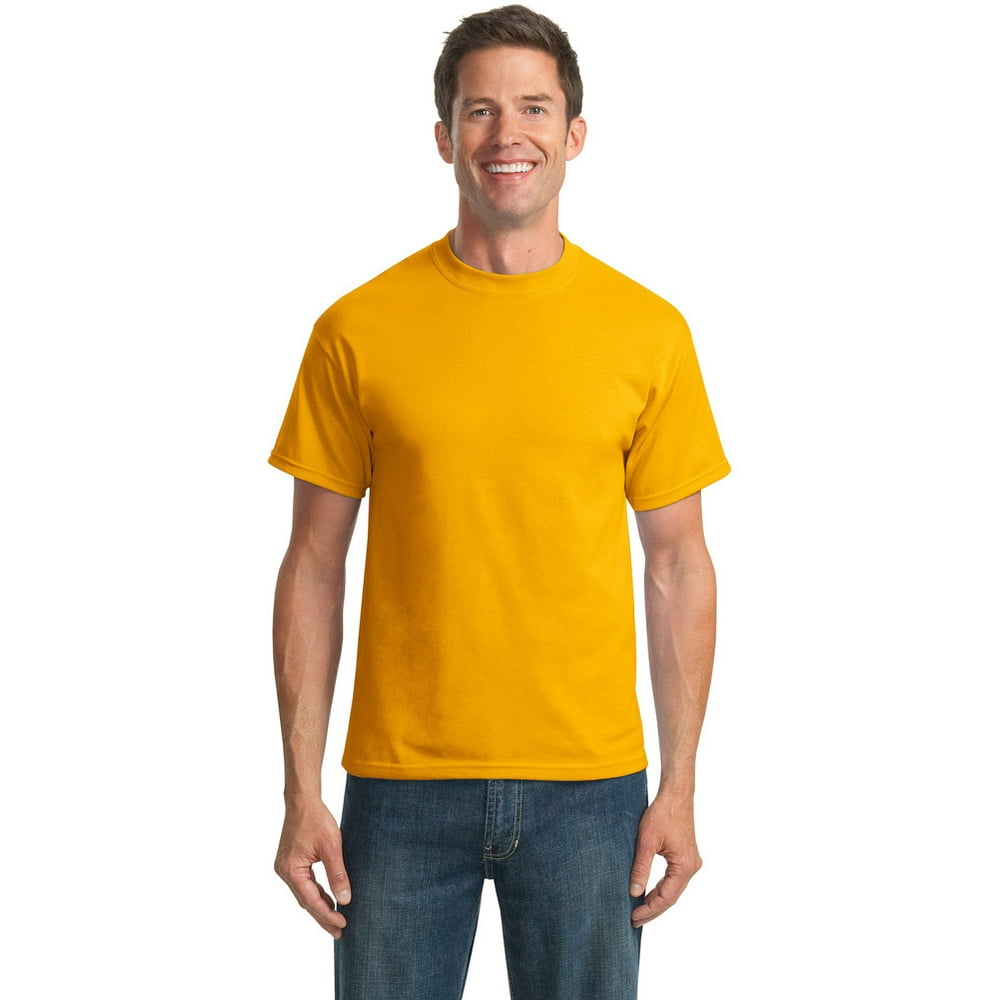 Port & Company - Port Company PC55 Men's Double T-Shirt - Gold - 6X ...