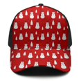 thumbnail image 2 of Christmas Baseball Cap – Stylish Spliced Design Adjustable Trucker Hat with Full Print Front & Brim, Breathable Cotton Blend Snapback for Sports, Travel & Daily Wear, 2 of 3