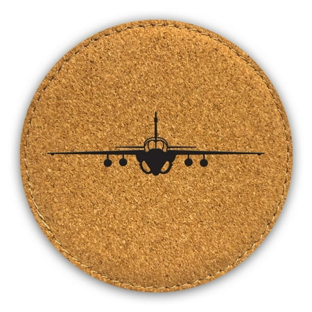 

A-6 Intruder Coaster Laser Engraved Leatherette - Round Coasters - Many Colors - Single / Coasters Sets - a6 attack aircraft