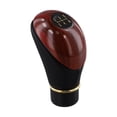 thumbnail image 3 of Rooha Car Manual Leather Gear Shift Knob 5 Speed Shifter Lever Handle Compatible With Most Manual Vehicles Adapter Sizes, 3 of 9
