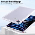 thumbnail image 4 of Allytechgroup Clear Case for iPad Pro 11 Inch (2022/2021/2020/2018), iPad Air 5/4 (10.9-Inch), Slim Lightweight Hard PC Case Anti Yellowing Full Body Protection Shockproof and Anti-Scratch, Clear, 4 of 6