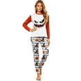 thumbnail image 2 of Halloween Pajamas Family Matching Set Holiday Print Long Sleeve Jammies Loungewear PJs Set Sleepwear Adult Men Women Women XXXL, 2 of 4
