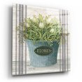 thumbnail image 2 of Epic Art 'Galvanized Flores' by Cindy Jacobs, Acrylic Glass Wall Art, 12"x12", 2 of 8