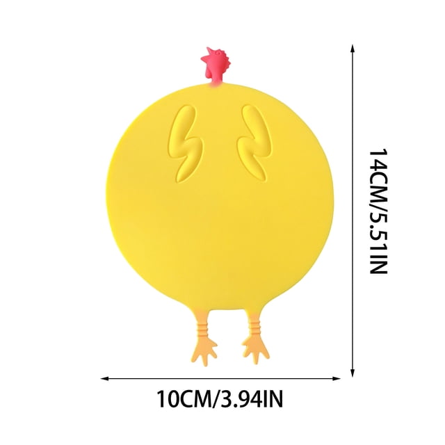 Pompotops Creative Silicone Cloud Leaf Squirrel Dinner Mat Scream Chicken Cup Pad Clearance