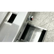 60 in. Commercial Five Burner Thermostat Stainless Steel Griddle 150,000BTU Countertop Flat Top Grill Natural Gas