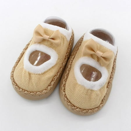 

Moresave 1Pair Newborn Toddler Baby Girl Boy Shoes First Walker Baby Cartoon Newborn Baby Girls Boys Anti-Slip Socks Slipper Shoes Boots Khaki 13
