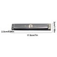 thumbnail image 2 of BLEEUS 24 Holes Portable Harmonica C Key Standard Harmonica Party Favors (Black) Musical Instruments Supplies (Black), 2 of 9