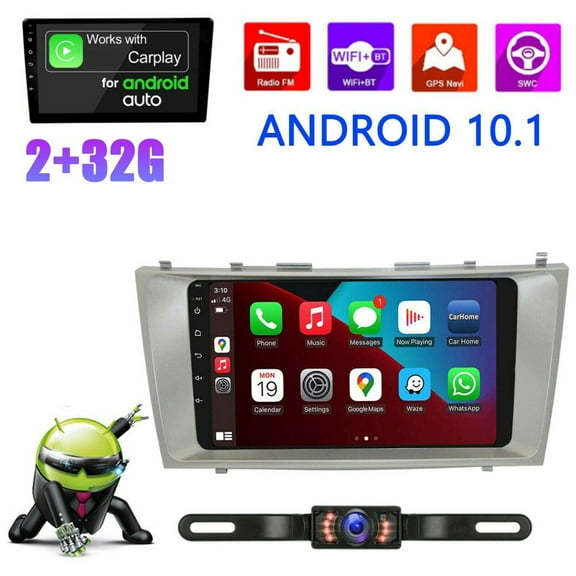 Molaner Car Radio for Toyota Camry 2007-2011 9" Android 13 Touch Screen car Stereo Audio Wireless Carplay& Android Auto Bluetooth,WiFi,Wireless, GPS, Mirror Link, 2 32G