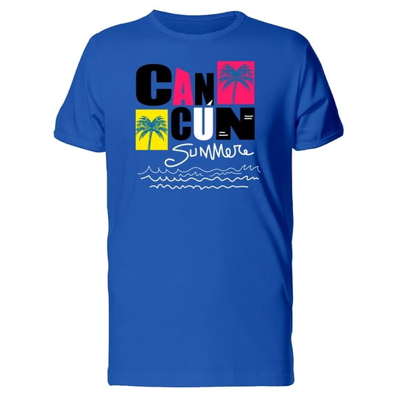 Cancun Summer, Cool T-Shirt Men -Image by Shutterstock, Male Small