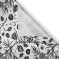 thumbnail image 3 of Ambesonne Vintage Cherry Kitchen Curtains, Fruits Sketches Art, 55"x30", Charcoal Grey White, 3 of 3