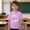 Purple, variant on Kids Boys Girls School T Shirts Summer Crewneck Short Sleeve Back to School Funny Graphic Printed Tees Loose Fit Cotton Shirts 3-10 Years