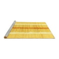 thumbnail image 2 of Ahgly Company Machine Washable Indoor Rectangle Abstract Yellow Modern Area Rugs, 4' x 6', 2 of 4