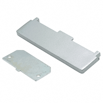 Jackson 30086628 Satin Aluminum Inactive End Cap Assembly for 3100 Series Mid Panel Panic Exit Devices