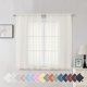 thumbnail image 1 of Aiyufeng Cortinas transparentes de color marfil para sala de estar, 54 pulgadas de largo, 2 paneles, juego de cortinas de gasa con bolsillo para barra, privacidad con penetración de luz para villa, 40, 1 of 1
