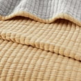 thumbnail image 4 of Mainstays Garment Wash Adult Matelasse Quilt, Yellow, Double Queen, 1 Piece, 4 of 4