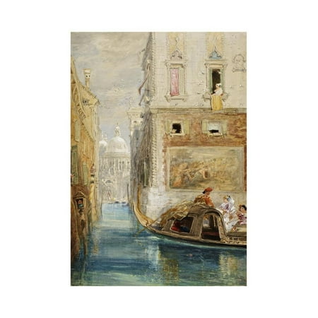 The Gondola, Venice, with Santa Maria Della Salute in the Distance, 1865 Print Wall Art By James
