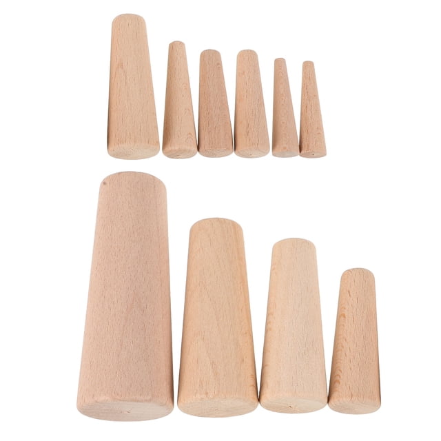 OFFIGAM 10Pcs Wood Marine Drain Plug Durable Lightweight Boat Accessory for Canoe Kayak