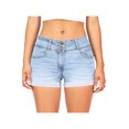 thumbnail image 1 of SAYOO Pantalones cortos de mezclilla de verano para mujer, pantalones cortos de mezclilla enrollables de cintura media de color sólido con bolsillos para niñas, S / M / L / XL / XXL / XXXL SAYOO  Moda, 1 of 3