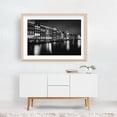 thumbnail image 5 of Damrak Canal B&W - Amsterdam Netherlands Photography Oak Framed Wall Art Print 16 x 24 inches, 5 of 6