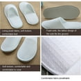 thumbnail image 4 of Casewin 10 Pairs Non Slip Disposable Hotel Slippers,Spa Slippers for Men and Women - Hotel Slippers - Breathable Soft Cotton House Guest Slippers - Non Slip(White), 4 of 7