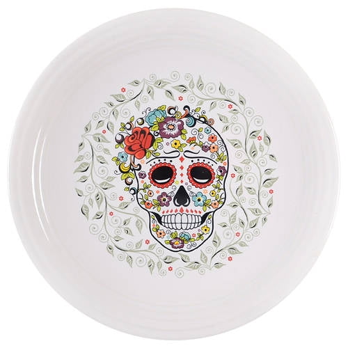 Open Box Homer Laughlin Fiesta Skull and Vine Sugar Chop Plate (Round Platter) 11432536