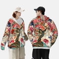 thumbnail image 4 of Gaeub Butterflies And Flowers Painting Men's and Women's UPF 50+ Long-Sleeved Sun Protection Clothing, Fishing Shirt Long Sleeve Zip-X-Large, 4 of 7