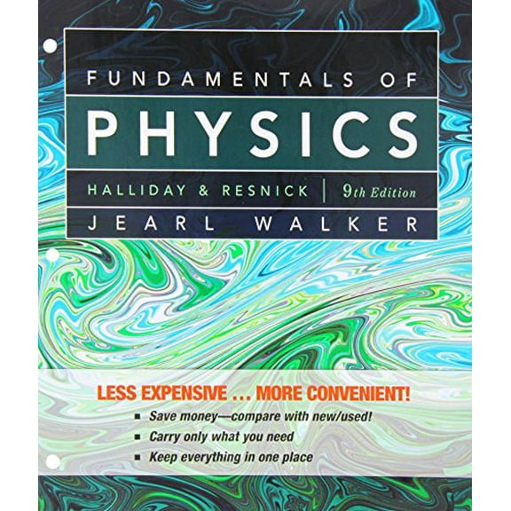 Pre-Owned Fundamentals of Physics, 9th Edition, 9780470556535, 0470556536, Paperback, 9th Edition, Binder Ready Version edition