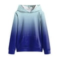 thumbnail image 3 of Sweat à Capuche à Manches Longues pour Filles, Confortable, Chaud et à la Mode, Imprimé Teinture sur Nœuds, 3 of 5