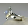 thumbnail image 3 of Navya Craft Rainbow Moonstone Oval 925 Sterling Silver Handmade Women Statement Ring Size 8.5, 3 of 4