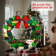 thumbnail image 4 of Stained Glass Window Hanging, Sun Catchers Indoor Window, Wreath Christmas, Christmas Home Decor, Festive Gifts for Friends, Neighbor -20x20cm, 4 of 5