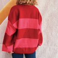 thumbnail image 4 of Women's Sweater Cardigan 3D Floral Long Sleeve Ribbed Knit Cardigan Sweaters V-Neck Button Down Coat Outwear, 4 of 5