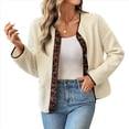 thumbnail image 1 of Chaqueta para Mujer, Informal, de Larga, con Botones, de , Abrigada y con Bolsillos, para Invierno Albaricoque XL, 1 of 10
